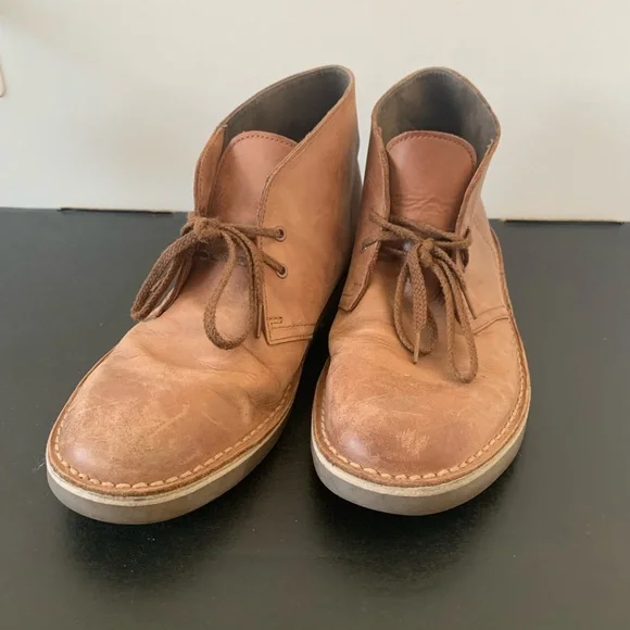Clarks Men\'s Size 8.5 Desert Brown Leather Chukka‎ Boots Clarks Men main image 4